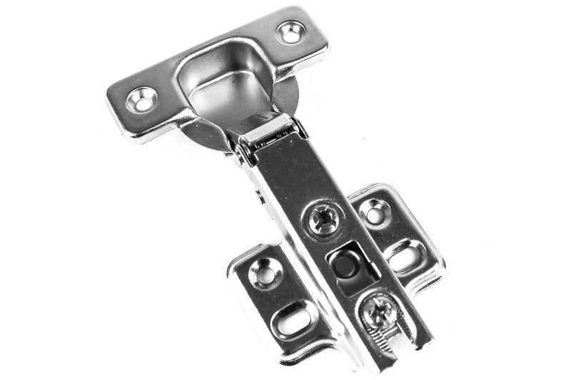 Berta (20 Pieces) Full Overlay Frameless European Hinges, 105 Degree 2-Cam 4-Way Adjustable Concealed Kitchen Cabinet Door Hinges with Screws - Image 1